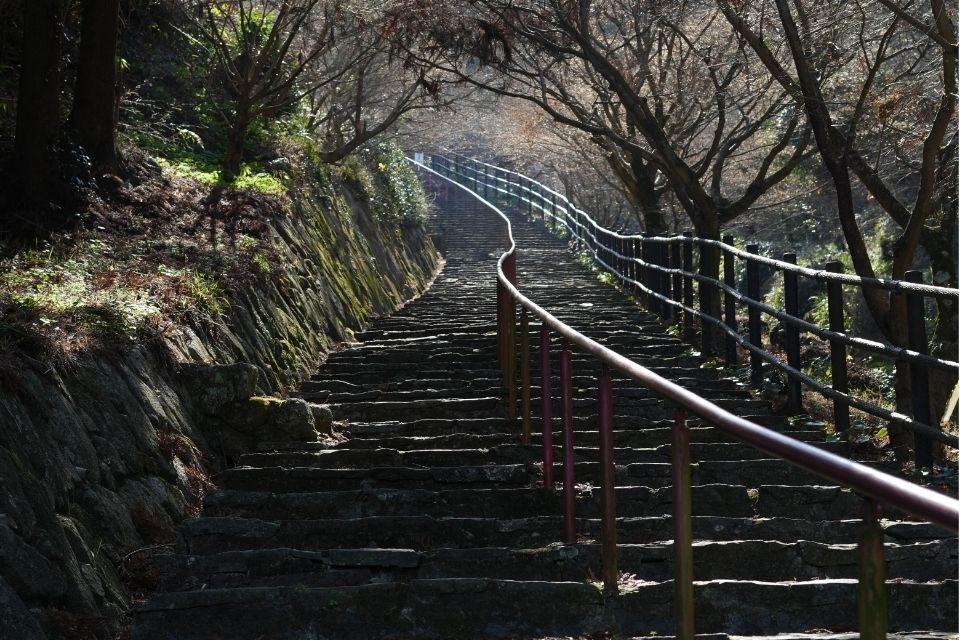 画像：普光寺まで続く石段