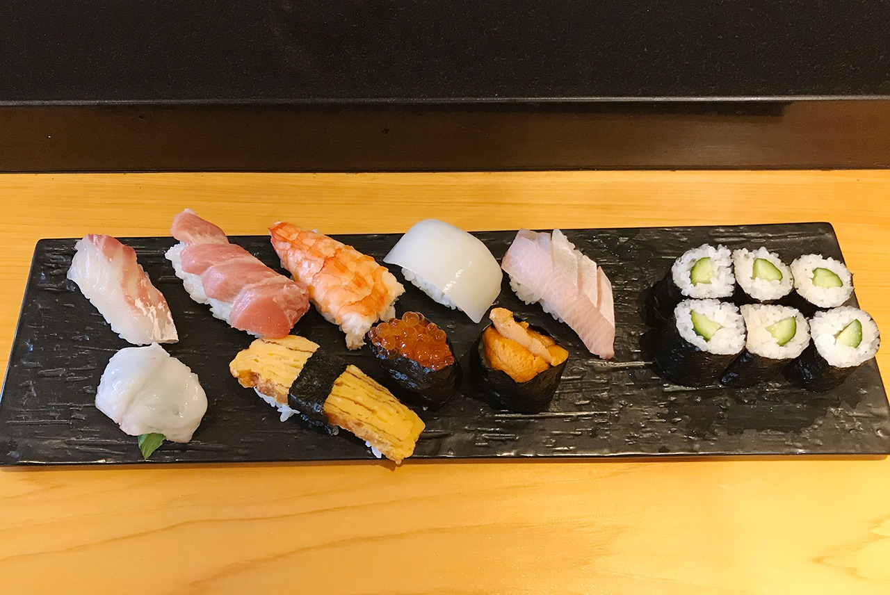画像：体験でつくったお寿司
