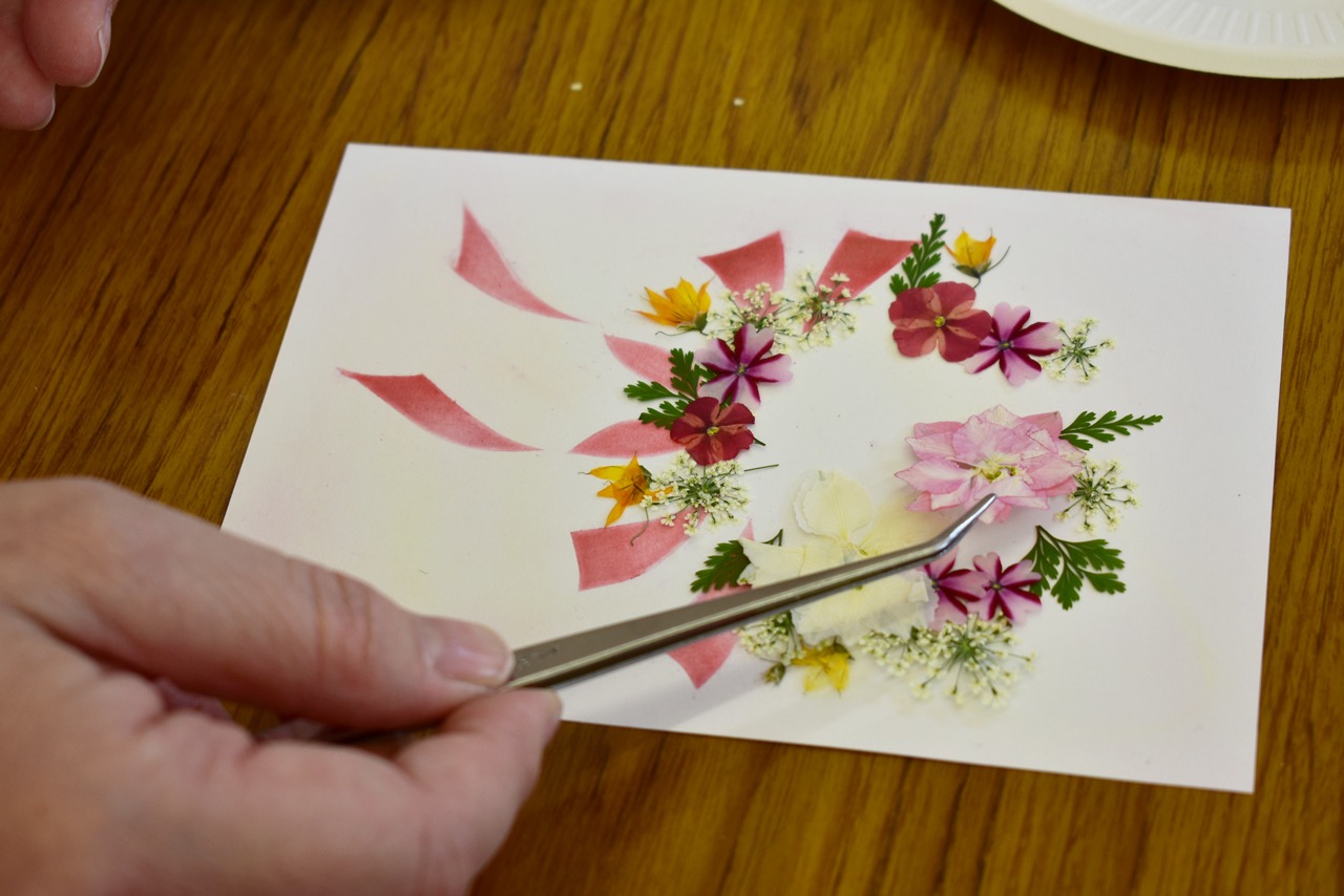 画像：押し花アート