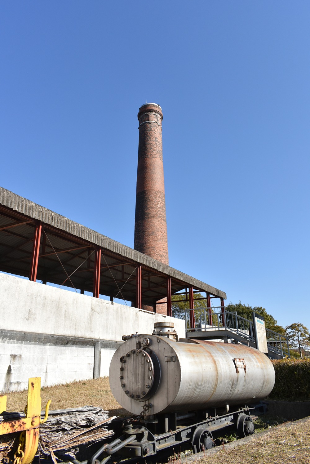 画像：宮浦石炭記念公園の煙突