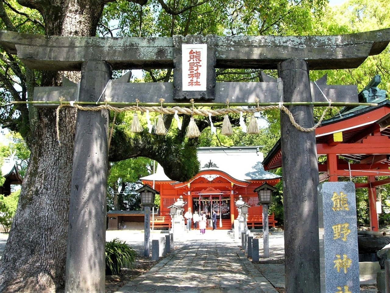 画像：熊野神社の鳥居